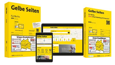 Gelbe Seiten Packshot Print Website und App
